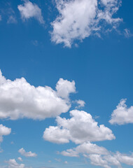 Wall Mural - clear blue sky background,clouds with background, blue sky background with tiny clouds. white fluffy
