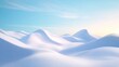 © afridwi - Serene Winter Landscape: Snow-Covered Hills Under a Clear Sky