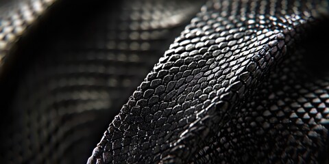 Black and silver snake skin tie