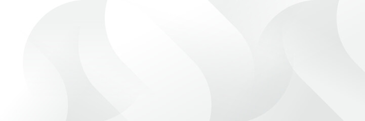 Wall Mural - abstract white geometric banner design background.
