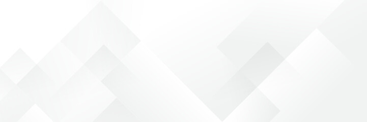 Wall Mural - abstract white geometric banner design background.