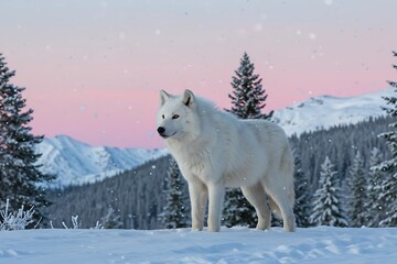  Arctic Wolf in its Natural Habitat