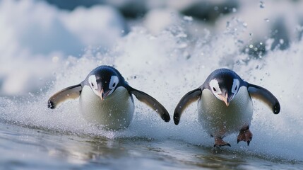 Ad?lie Penguins' Energetic Race Through Antarctic Waters