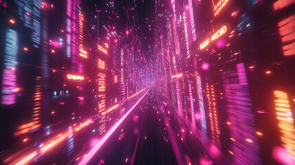 Data flow in a virtual network