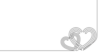 Wall Mural - Valentine background with ornament line art style, vector illustration eps 10