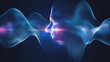 © Teeraphon - Abstract digital background electromagnetic wave background Innovation digital wave background information technology background The background is the background. gradient wave digital wave banner