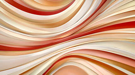 Wall Mural - Dynamic flow of warm tones abstract art digital design modern aesthetic artistic perspective visual harmony