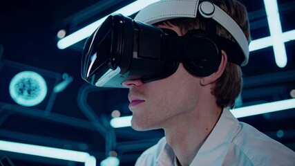 Leinwandbilder - Exploring virtual reality technology with immersive experiences and interactive simulations