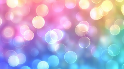 Wall Mural - colorful bokeh lights create a vibrant background for creative projects and festive occasions