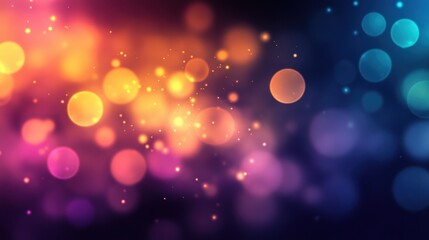 Wall Mural - vibrant circles of light create a mesmerizing background for celebration or creativity