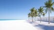 © Revin - Tropical beach with palm trees and white buildings