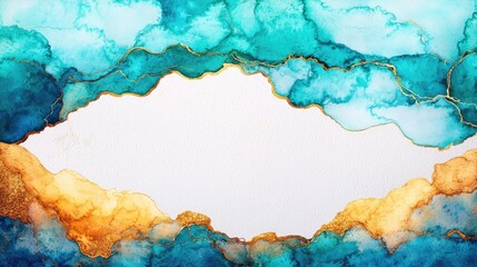 Canvas Print - Glazed watercolor idea. Colorful abstract watercolor design with vibrant hues and fluid shapes.