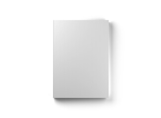 Wall Mural - book mockup isolated on white background. template of a cover. 3d rendering