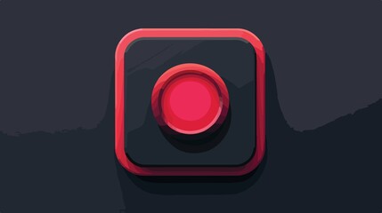 Modern Launch Button Vector Isolated Flat Vector Illustration