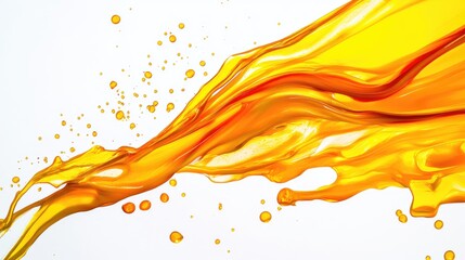 Wall Mural - orange juice splash