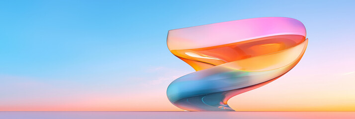 Poster - A futuristic skyscraper with a unique twisting design, reflective glass surfaces, and innovative structural elements standing tall against the skyline,
