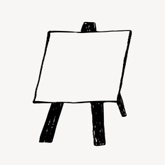 Wall Mural - Blank canvas doodle, illustration vector