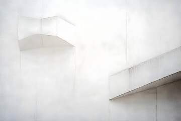 Wall Mural - white watercolor paper texture wall architecture.