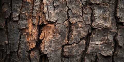 Aufkleber - Weathered wooden background featuring the texture of an old tree, showcasing the natural beauty of an old wooden surface and the intricate patterns found in the bark of an old tree.