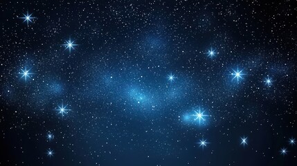 Wall Mural - Celestial Night Sky: A Universe of Stars and Cosmic Wonders