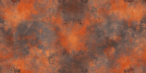 Aufkleber - Rusty red brown seamless pattern featuring aged vintage red rust stains on a textured metal sheet, creating a unique and distinct rusty red brown appearance ideal for various design applications.