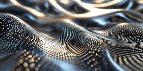 Poster - Laser beam trace on titanium showcases intricate patterns and highlights the unique properties of titanium. The trace of the laser beam on titanium creates stunning visuals and textures.