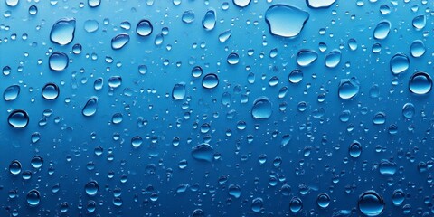 Aufkleber - Background featuring water drops of various sizes, showcasing both big and small drops. This collection of water drops adds a dynamic texture and refreshing feel to any design.