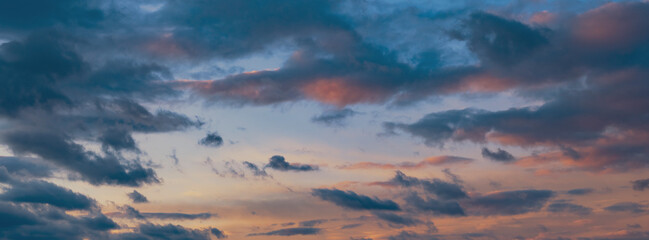 Wall Mural - colorful sunset clouds background