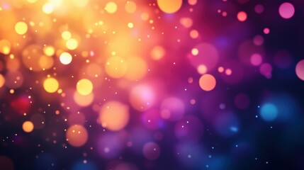 Wall Mural - colorful bokeh lights create a vibrant atmosphere during a celebration at night