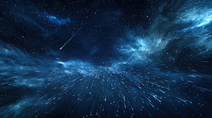 Wall Mural - Cosmic Flight: A Journey Through the Starry Nebula