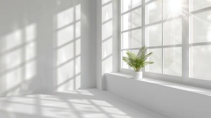 Aufkleber - Light gray background with window shadow, white background.