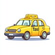 © IES Astro Stock - Taxi isolated on white background. Taxi icon. Cab isolated on white. Cab icon. Cab Car. Taxi Car Isolated element on white for Designers. Isolated Taxi Design Element. Cab Car Isolated on white.