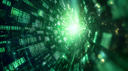 Wall Mural - technology computer cyberspace internet digital data network programming communication coding concep
