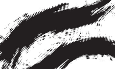 Wall Mural - black brush strokes isolated on white background. brush strokes grunge background. vector brush stro