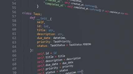 Python code in IDE