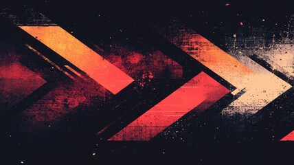 Canvas Print - dynamic red arrow design with fading gradient effect modern graphics digital background abstract con