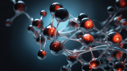 Wall Mural - Intricate Molecular Structure Design