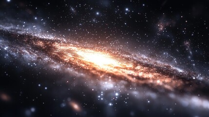 Wall Mural - Cosmic Spiral Galaxy: A Breathtaking Celestial Tapestry