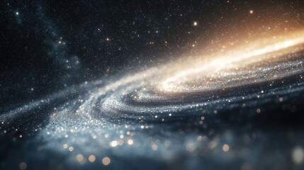 Wall Mural - Cosmic Spiral Galaxy: A Celestial Tapestry of Stars and Stardust