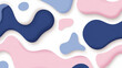 © mingnimit - Abstract shapes in blue and pink tones