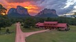 © Trionorejo - Ranch house sunset scenic mountains landscape real estate
