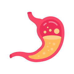 Wall Mural - Stomach Flat Icons, Vector illustration