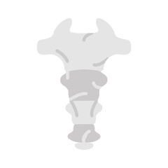 Wall Mural - coccyx flat icons, vector illustration