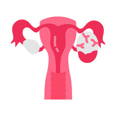 Wall Mural - corpus luteum flat icons, vector illustration