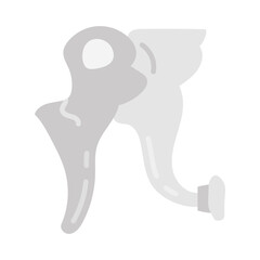 Wall Mural - malleus flat icons, vector illustration
