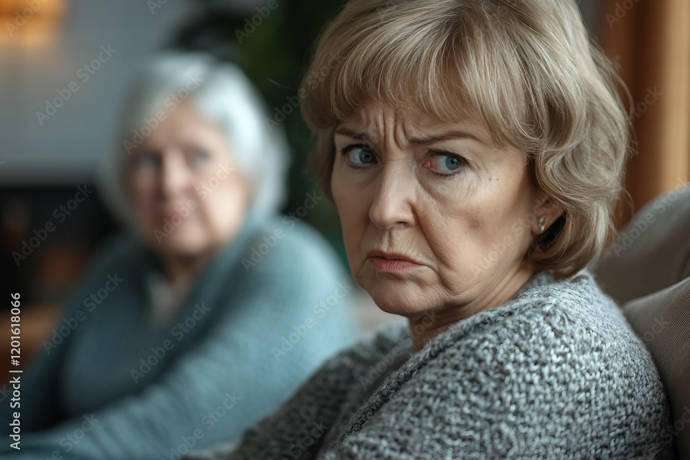 Generative AI Image of Family Couple in Conflict Highlighting Emotional(02)