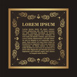 © Zein Republic Studio - Luxury gold dark calligraphy ornament frame line design