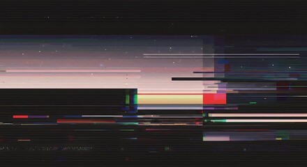 Digital Glitch noise static television VFX. Visual video effects stripes background, CRT tv screen no signal glitch effect
