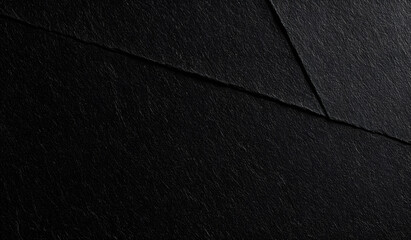 Wall Mural - black paper texture with minimalist design and luxury backdrop rich material with clean sheet struct