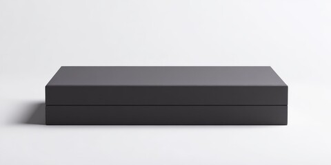 Fototapete - Large rectangular box on a white background, creating a minimalist space. This large rectangular box can be used for versatile presentations or designs, enhancing visual appeal with simplicity.